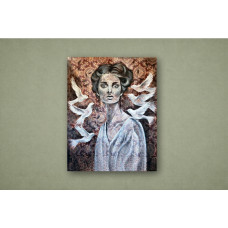 Gölgede Barış” – Goblen Kumaş Üzerine Özgün Eser (125x160 cm)