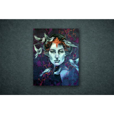 Küllerden Doğan” – Jakar Kumaş Üzerine Özgün Eser (100x120 cm)